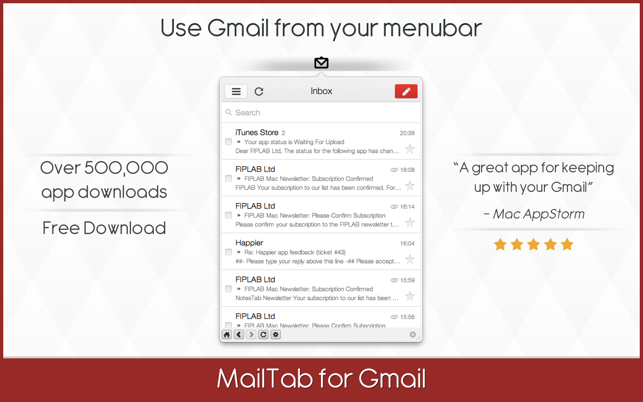 ‎MailTab for Gmail - Email Client Screenshot