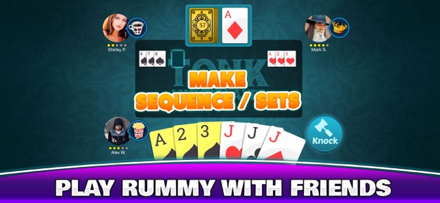 tonk online - rummy card game!