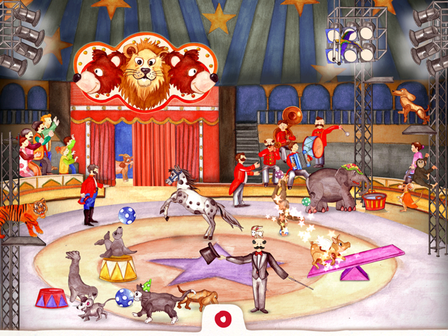 【ios app】animal circus 动物马戏团~幼儿寻宝互动绘本