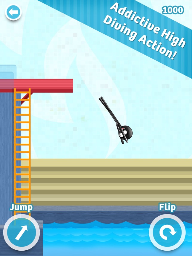 ‎Stickman High Diving PRO - Touch, Jump & Flip! Screenshot