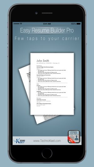 ‎Easy Resume Pro: Resume Notepad for Job Search Screenshot