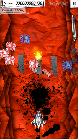 ‎Shock-X. - Space shooter wars paper Screenshot