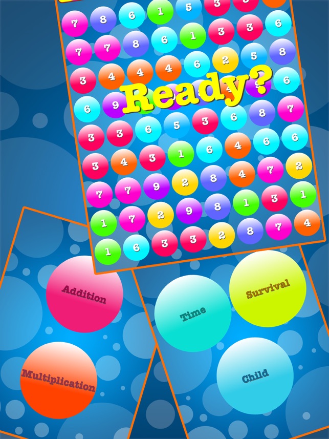 ‎數學泡泡 - Addition & Multiplication Number Bubbles Screenshot