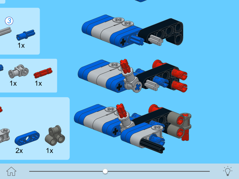 retro car for lego technic 9395 set - building instructions