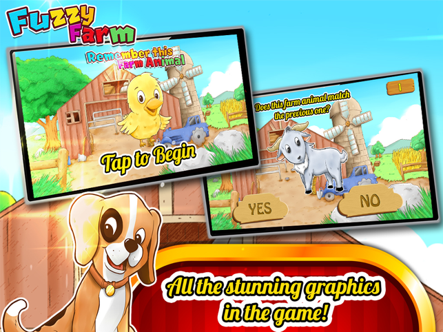 ‎Fuzzy Farm : Animal Matching Game, A Free Games for Kids Screenshot