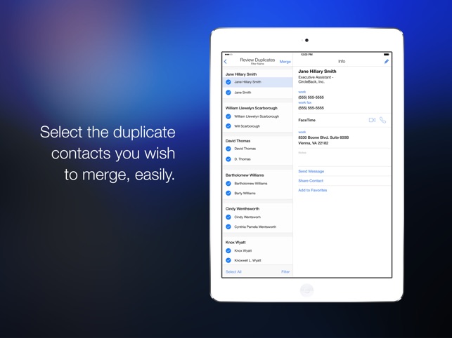 CleanUp Contacts Suite Screenshot