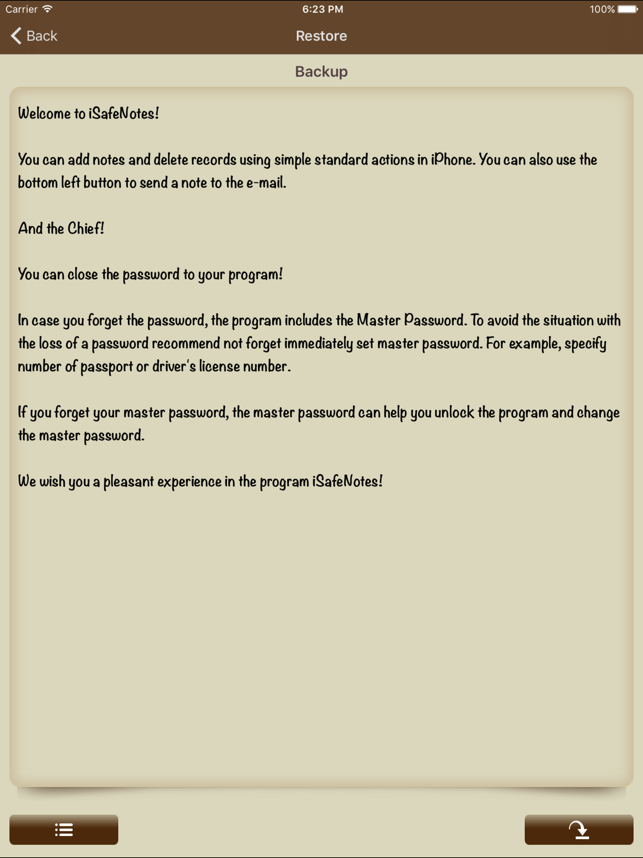 ‎iSafeNotes Screenshot