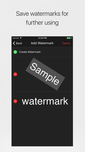 ‎StampIt - add watermark and copyright to photos Screenshot