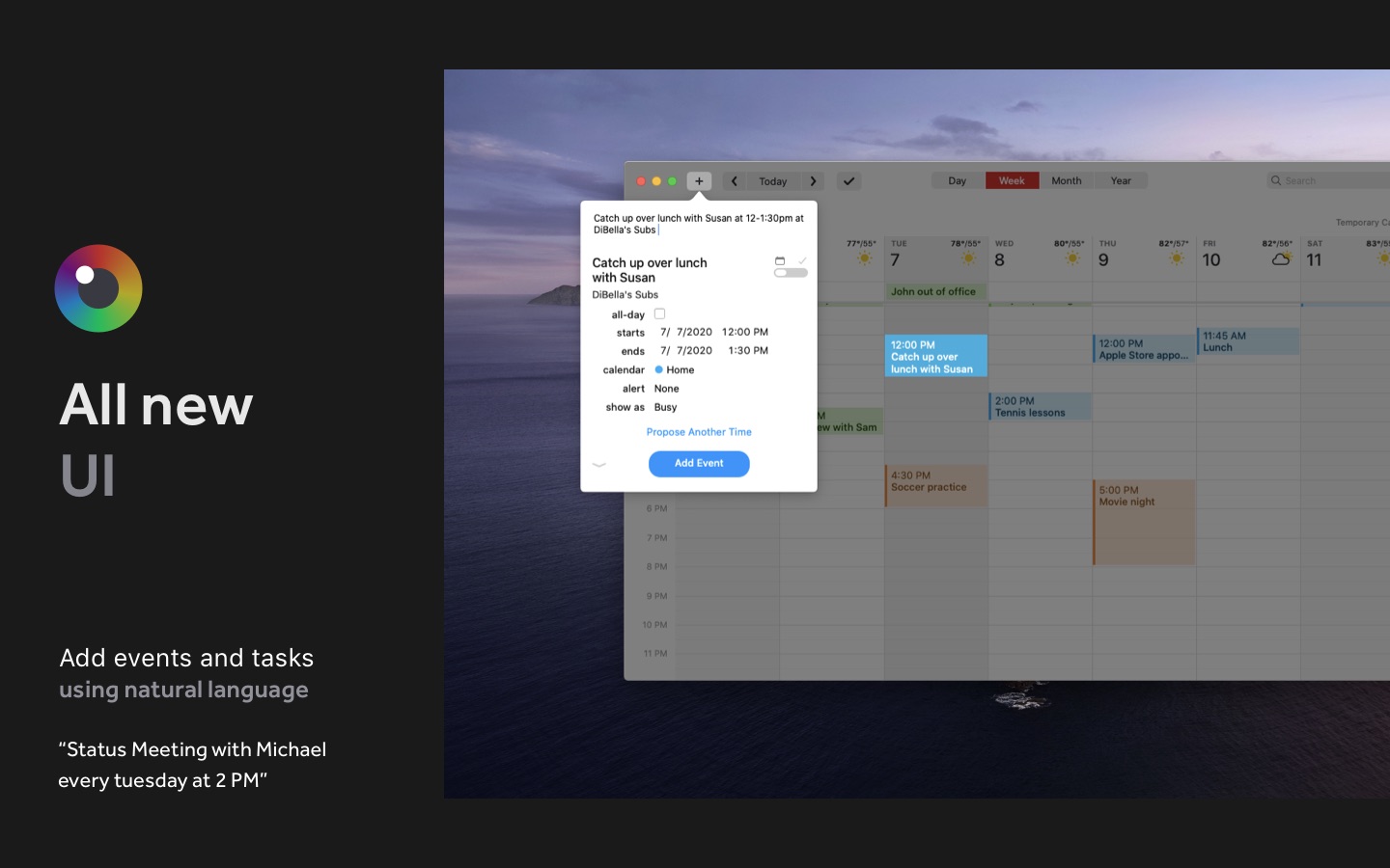 Screenshot do app Fantastical - Calendar & Tasks