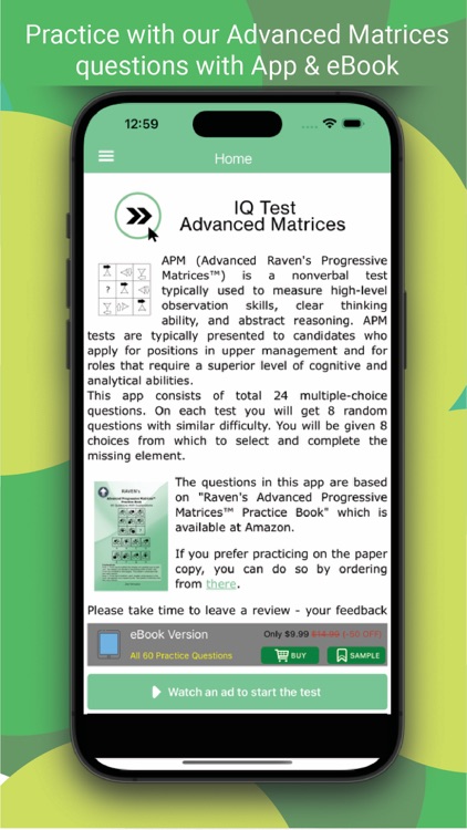 IQ Test Advanced Matrices By Perfect Consulting B V