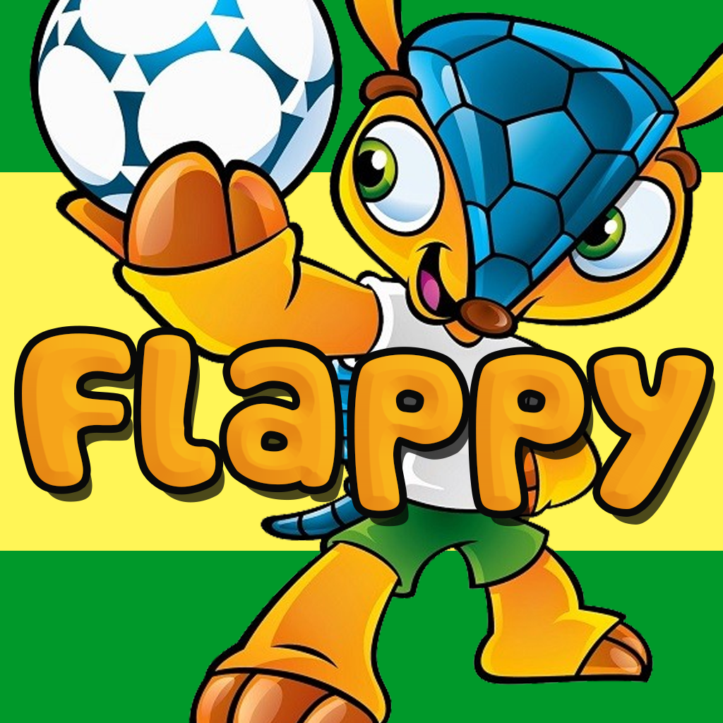 Flappy World Soccer Star flying as a bird to Brazil Cup icon