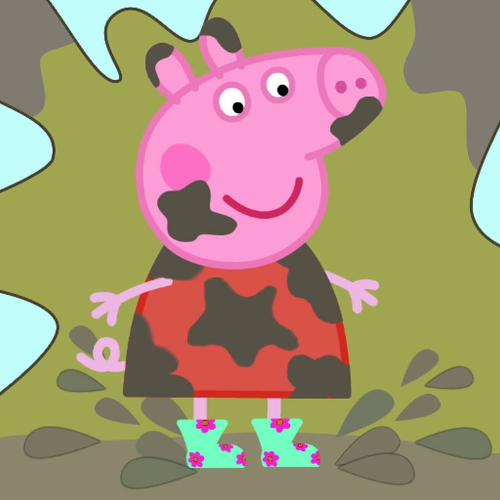 Peppa Pig Muddy Puddles Svg