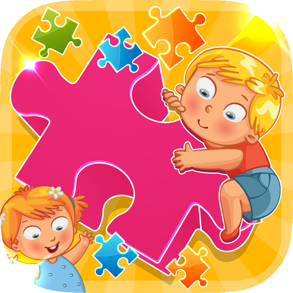 Kids Jigsaw for Girl & Boy Cartoon HD - " Super Family Fun Board Puzzle Collection "