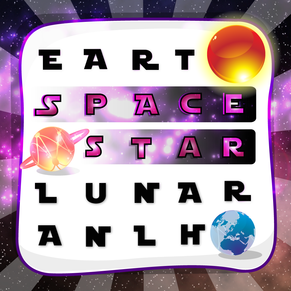 Word Search of Galaxy Stars and Space ”The Solar system Edition” icon