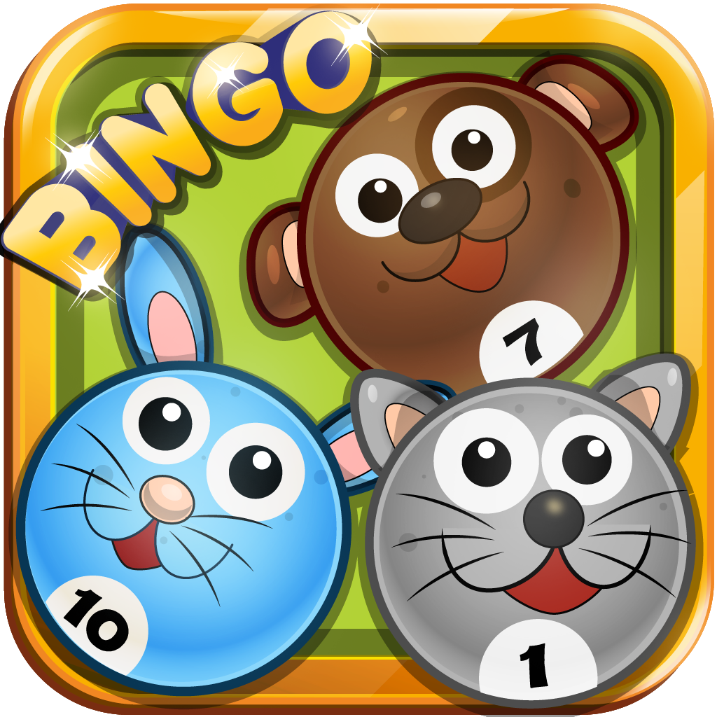 An Animals Bingo Blitz Cute Colorfull Bingo Balls ( Tiny Zoo Version)