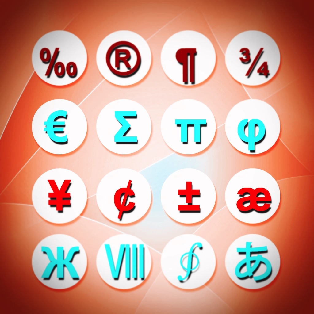 Unicode List Table