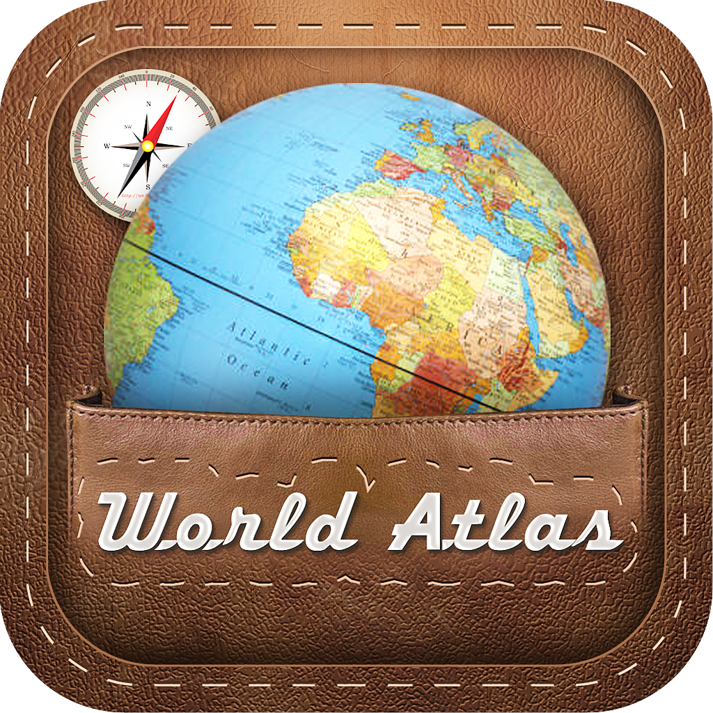 World Atlas with World Clock