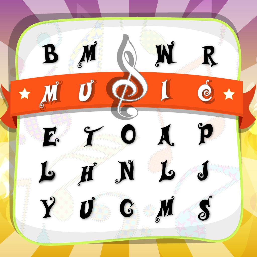 Word Search Music of singer a song hit “Player and Playlist Edition”