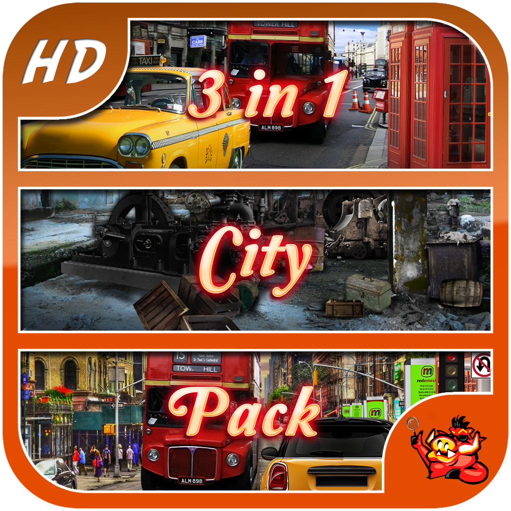City Pack - 3 in 1 - Hidden Object Game