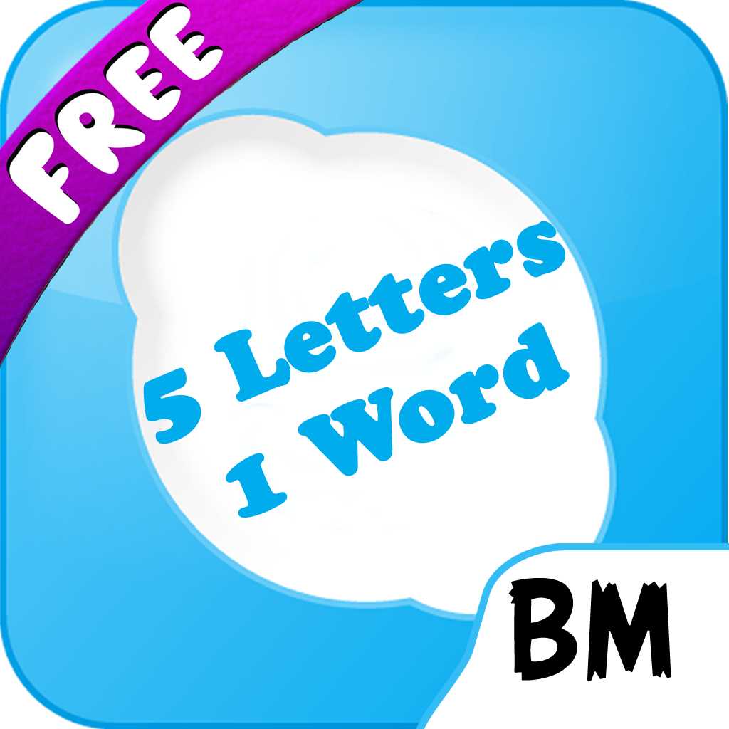 5 Letters 1 Word Free icon