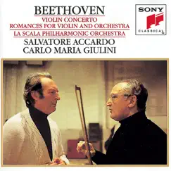 Beethoven: Concerto for Violin and Orchestra & Romances for Violin and Orchestra by Carlo Maria Giulini, La Scala Philharmonic Orchestra, Orchestra Filarmonica della Scala & Salvatore Accardo album reviews, ratings, credits