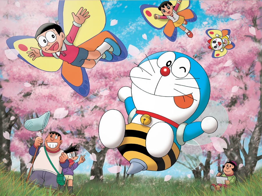 Thế giới của Doraemon rộng lớn và đầy màu sắc. Bạn sẽ không thể rời mắt khỏi hình ảnh này của Doraemon, đón nhận tràn đầy niềm vui và kì vọng! (Doraemon\'s world is vast and colorful. You won\'t be able to take your eyes off this image of Doraemon, filled with joy and expectation!)