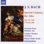 Bach: Sacred Cantatas for Alto Nos. 54, 169, 170 and 200 artwork