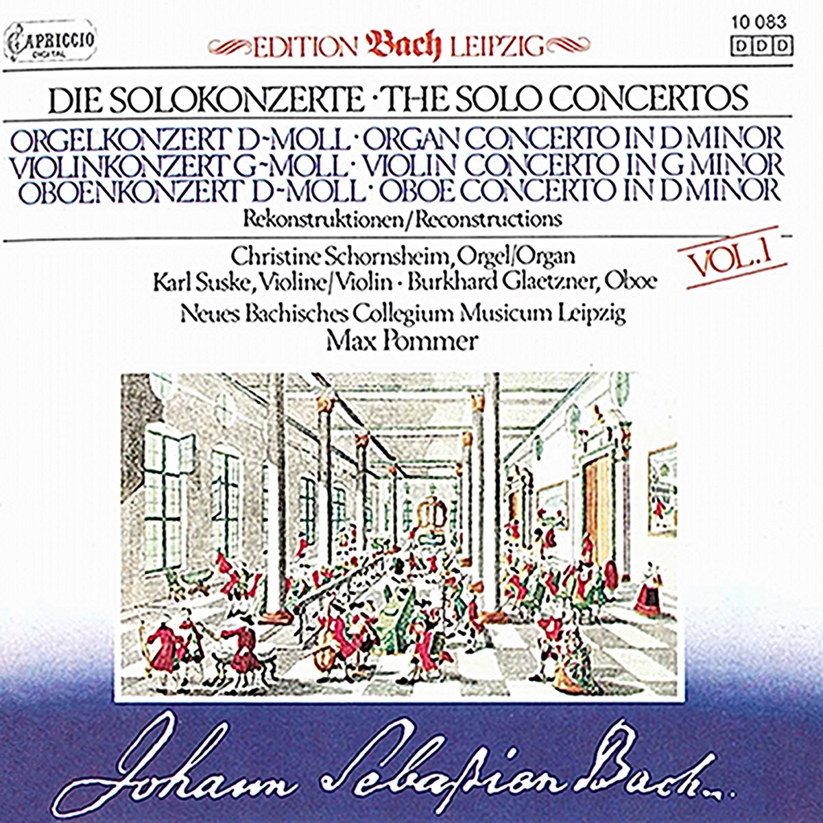 ‎Bach: Solo Concertos, Vol. 1 de Christine Schornsheim, New Bach ...