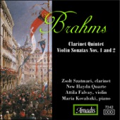 Brahms: Clarinet Quintet - Violin Sonatas Nos. 1 and 2 artwork