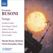 Busoni: Songs artwork