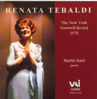 Lungi dal caro bene by Martin Katz & Renata Tebaldi song reviws