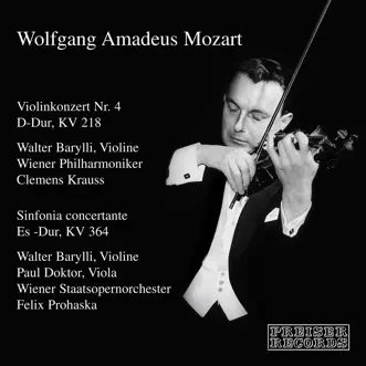 Mozart: Violinkonzert & Sinfonia Concertante by Walter Barylli, Orchestra of the Vienna State Opera & Felix Prohaska album reviews, ratings, credits