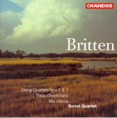 Britten: String Quartets Nos. 1 and 3, Three Divertimenti & Alla Marcia artwork