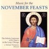 Music For the November Feasts