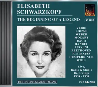 Vocal Recital: Schwarzkopf, Elisabeth - Verdi, G. - Loewe, C. - Weber, C.M. Von - Mozart, W.A. - Bach, J.S. - Handel, G.F. - Beethoven, L. Van by Berlin Reichssenders Orchestra, Chorus of the Royal Opera House, Covent Garden, Clemens Krauss, Elisabeth Schwarzkopf, Heinrich Steiner, Herbert von Karajan, Irmgard Seefried, Isolde Ahlgrimm, Josef Krips, Josef Niedermeyer, Karl Maurer, Karl Reznicek, Lea Piltti, Leopold Ludwig, Lucerne Festival Orchestra, Mario Rossi, Michael Raucheisen, Orchestra del Teatro alla Scala di Milano, Orchestra of the Royal Opera House, Covent Garden, Peter Klein, Philharmonia Orchestra, RAI Symphony Orchestra, Turin, Rudolf Moralt, Rundfunk-Sinfonieorchester Berlin, Rupert Glawitsch, Victor de Sabata, Walter Hoefermeyer, Vienna Philharmonic & Wilhelm Furtwängler album reviews, ratings, credits