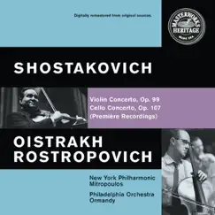 Shostakovich: Violin and Cello Concertos by David Oistrakh, Dimitri Mitropoulos, Eugene Ormandy, Mstislav Rostropovich & The Philadelphia Orchestra album reviews, ratings, credits