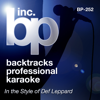 Karaoke: In the Style of Def Leppard - Backtrack Professional Karaoke Band