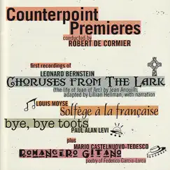Counterpoint Premieres by Counterpoint & Robert De Cormier album reviews, ratings, credits
