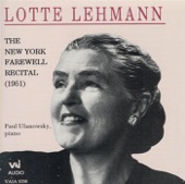 Lotte Lehmann - the New York Farewell Recital (Historic Recording 1951) artwork