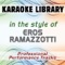 Fuoco Nel Fuoco (Karaoke Version) [In the Style of Eros Ramazzotti] artwork