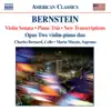 Bernstein: Violin Sonata - Piano Trio album lyrics, reviews, download