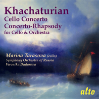 Marina Tarasova, Symphony Orchestra of Russia & Veronika Dudarova - Khachaturian: Concerto for Cello in E minor; Concerto-Rhapsody for Cello & Orchestra in D minor artwork