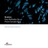 Brahms: Piano Sonata, 4 Ballades artwork