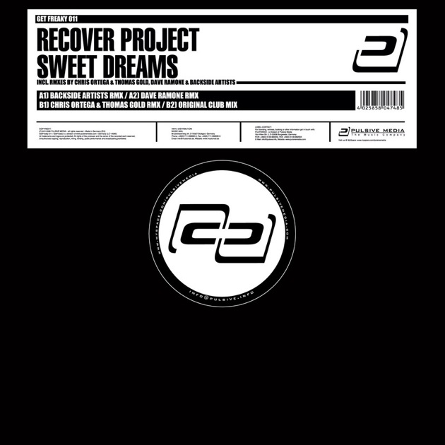 Свит проджект. Sweet Dreams Project. Recover Project Sweet Dreams Eurodacer Remix. Recovered Project. Sweet Dreams DJ С 2006-2010.