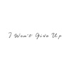 I Won't Give Up - Single