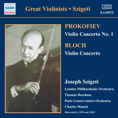 Prokofiev & Bloch: Violin Concertos - London Philharmonic Orchestra