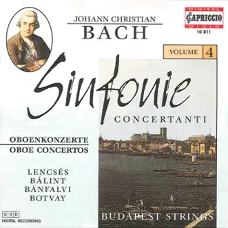 Bach, J.C.: Sinfonie Concertanti, Vol. 4 by Karoly Botvay, Béla Bánfalvi, Lajos Lencses, Istvan Szekely, Budapest Strings, Beata Sutyinszki, Janos Balint & Gyorgi Papp album reviews, ratings, credits