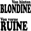 Von hinten Blondine (von vorne Ruine) - Single