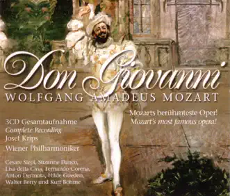 Mozart: Don Giovanni, K. 527 (Dramma Giocoso in 2 Acts / Oper in 2 Akten, rec. in 1955) by Vienna Philharmonic, Chorus of the Vienna State Opera, Cesare Siepi, Suzanne Danco, Fernando Corena, Anton Dermota, Hilde Gueden, Walter Berry, Kurt Böhme & Lisa Della Casa album reviews, ratings, credits