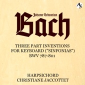 J.S.BACH: Three part inventions for keyboard ("Sinfonias") artwork